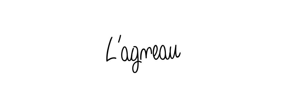 How to make L’agneau signature? Angelique-Rose-font-FFP is a professional autograph style. Create handwritten signature for L’agneau name. L’agneau signature style 5 images and pictures png