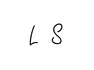 Use a signature maker to create a handwritten signature online. With this signature software, you can design (Angelique-Rose-font-FFP) your own signature for name L  S. L  S signature style 5 images and pictures png