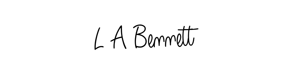 How to make L A Bennett signature? Angelique-Rose-font-FFP is a professional autograph style. Create handwritten signature for L A Bennett name. L A Bennett signature style 5 images and pictures png