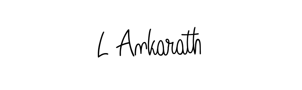 How to Draw L Ankarath signature style? Angelique-Rose-font-FFP is a latest design signature styles for name L Ankarath. L Ankarath signature style 5 images and pictures png