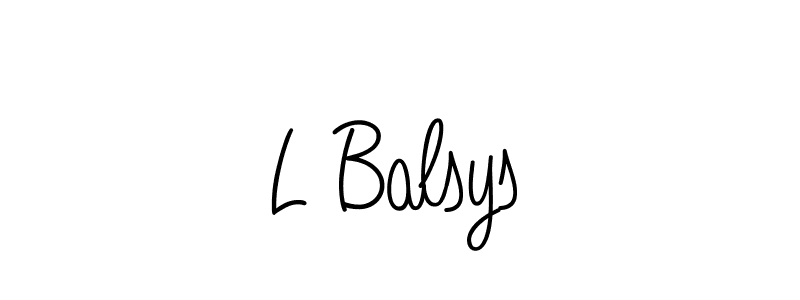 Also You can easily find your signature by using the search form. We will create L Balsys name handwritten signature images for you free of cost using Angelique-Rose-font-FFP sign style. L Balsys signature style 5 images and pictures png