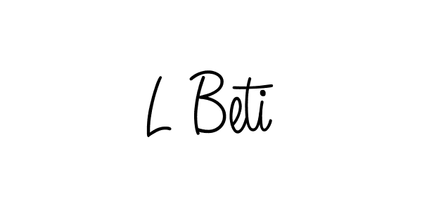Check out images of Autograph of L Beti name. Actor L Beti Signature Style. Angelique-Rose-font-FFP is a professional sign style online. L Beti signature style 5 images and pictures png