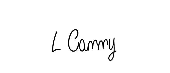 The best way (Angelique-Rose-font-FFP) to make a short signature is to pick only two or three words in your name. The name L Canny include a total of six letters. For converting this name. L Canny signature style 5 images and pictures png