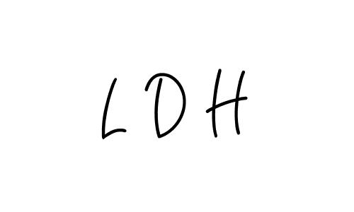 How to make L D H name signature. Use Angelique-Rose-font-FFP style for creating short signs online. This is the latest handwritten sign. L D H signature style 5 images and pictures png