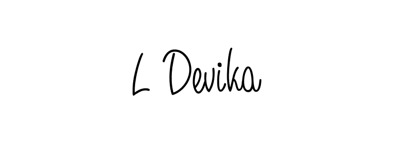 You can use this online signature creator to create a handwritten signature for the name L Devika. This is the best online autograph maker. L Devika signature style 5 images and pictures png