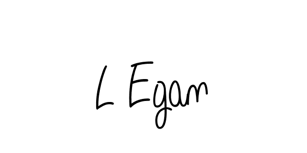 Use a signature maker to create a handwritten signature online. With this signature software, you can design (Angelique-Rose-font-FFP) your own signature for name L Egan. L Egan signature style 5 images and pictures png