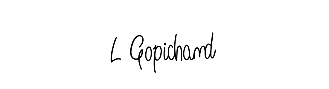 How to make L Gopichand signature? Angelique-Rose-font-FFP is a professional autograph style. Create handwritten signature for L Gopichand name. L Gopichand signature style 5 images and pictures png