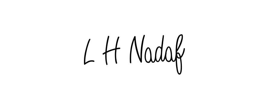 Make a beautiful signature design for name L H Nadaf. Use this online signature maker to create a handwritten signature for free. L H Nadaf signature style 5 images and pictures png