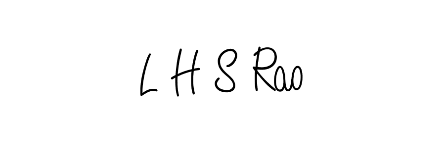 Use a signature maker to create a handwritten signature online. With this signature software, you can design (Angelique-Rose-font-FFP) your own signature for name L H S Rao. L H S Rao signature style 5 images and pictures png