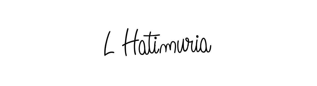 Make a beautiful signature design for name L Hatimuria. Use this online signature maker to create a handwritten signature for free. L Hatimuria signature style 5 images and pictures png