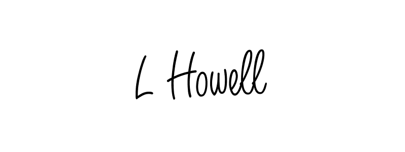 Create a beautiful signature design for name L Howell. With this signature (Angelique-Rose-font-FFP) fonts, you can make a handwritten signature for free. L Howell signature style 5 images and pictures png