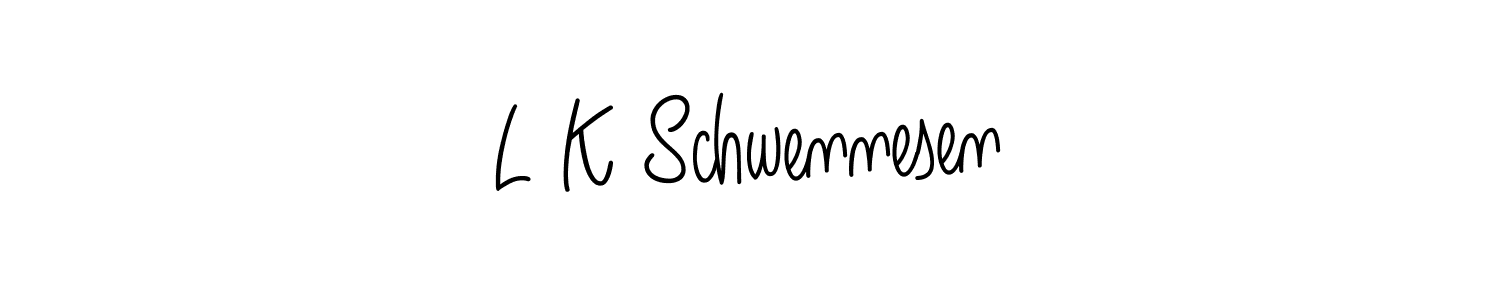 Make a beautiful signature design for name L K Schwennesen. Use this online signature maker to create a handwritten signature for free. L K Schwennesen signature style 5 images and pictures png