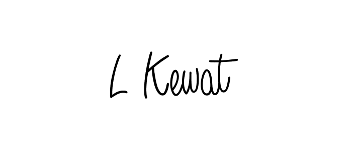 L Kewat stylish signature style. Best Handwritten Sign (Angelique-Rose-font-FFP) for my name. Handwritten Signature Collection Ideas for my name L Kewat. L Kewat signature style 5 images and pictures png