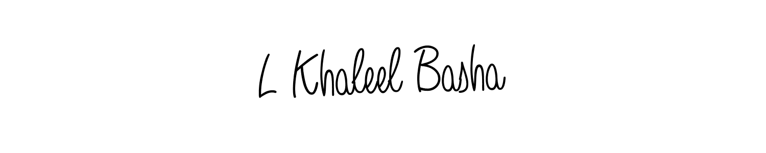 Make a beautiful signature design for name L Khaleel Basha. Use this online signature maker to create a handwritten signature for free. L Khaleel Basha signature style 5 images and pictures png