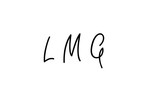 Best and Professional Signature Style for L M G. Angelique-Rose-font-FFP Best Signature Style Collection. L M G signature style 5 images and pictures png