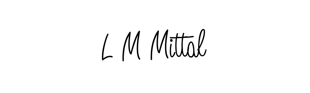 L M Mittal stylish signature style. Best Handwritten Sign (Angelique-Rose-font-FFP) for my name. Handwritten Signature Collection Ideas for my name L M Mittal. L M Mittal signature style 5 images and pictures png