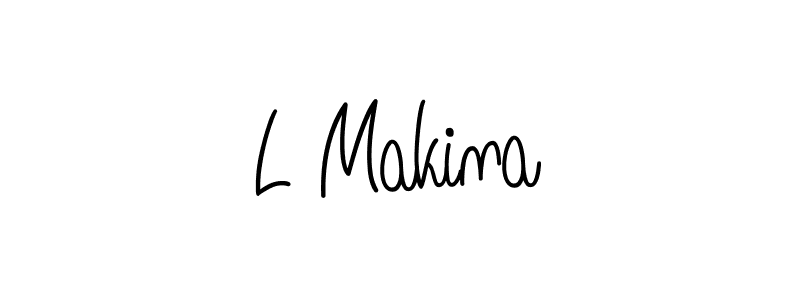 Design your own signature with our free online signature maker. With this signature software, you can create a handwritten (Angelique-Rose-font-FFP) signature for name L Makina. L Makina signature style 5 images and pictures png