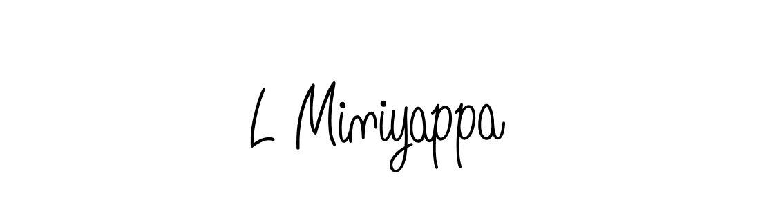 Once you've used our free online signature maker to create your best signature Angelique-Rose-font-FFP style, it's time to enjoy all of the benefits that L Miniyappa name signing documents. L Miniyappa signature style 5 images and pictures png