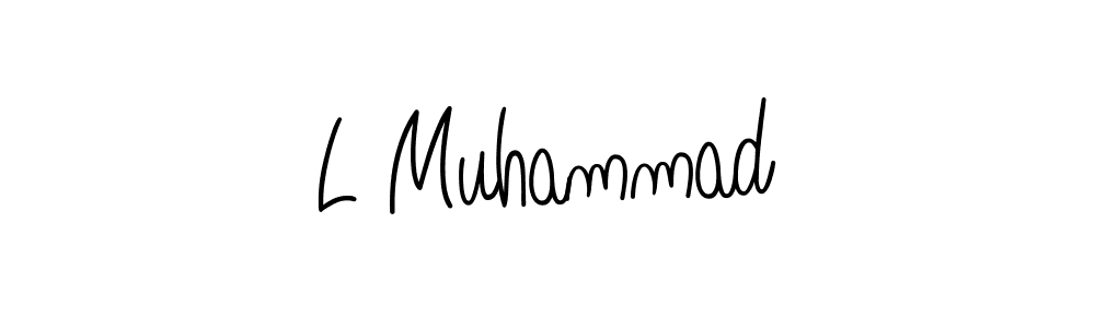 Use a signature maker to create a handwritten signature online. With this signature software, you can design (Angelique-Rose-font-FFP) your own signature for name L Muhammad. L Muhammad signature style 5 images and pictures png