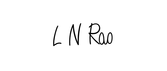 L N Rao stylish signature style. Best Handwritten Sign (Angelique-Rose-font-FFP) for my name. Handwritten Signature Collection Ideas for my name L N Rao. L N Rao signature style 5 images and pictures png