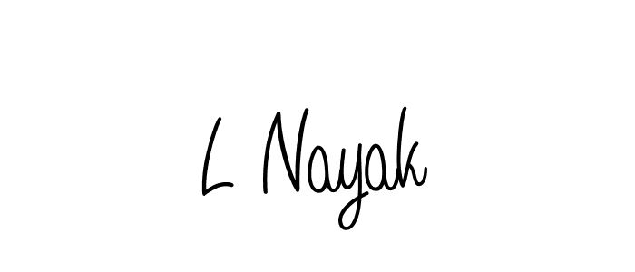 Once you've used our free online signature maker to create your best signature Angelique-Rose-font-FFP style, it's time to enjoy all of the benefits that L Nayak name signing documents. L Nayak signature style 5 images and pictures png