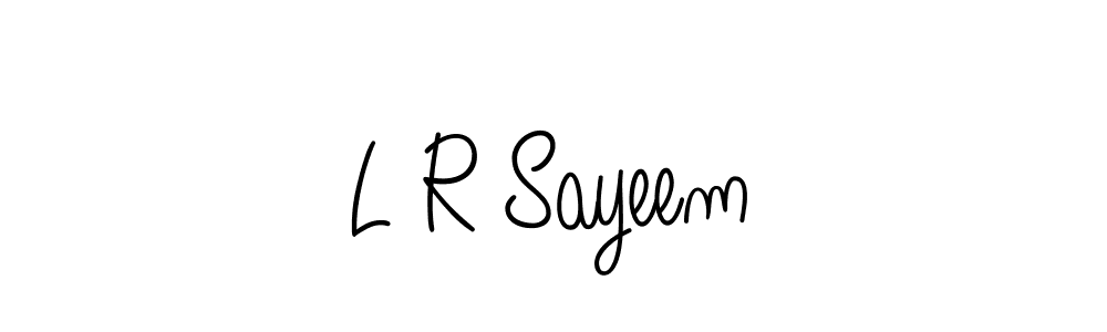 How to make L R Sayeem signature? Angelique-Rose-font-FFP is a professional autograph style. Create handwritten signature for L R Sayeem name. L R Sayeem signature style 5 images and pictures png