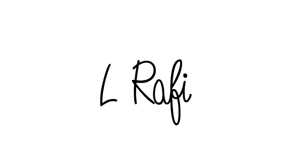 Design your own signature with our free online signature maker. With this signature software, you can create a handwritten (Angelique-Rose-font-FFP) signature for name L Rafi. L Rafi signature style 5 images and pictures png