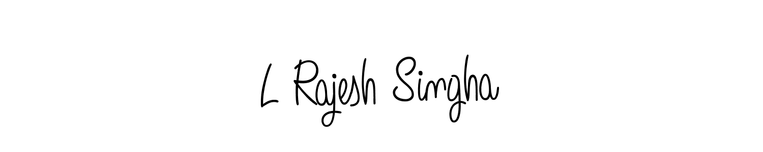 How to Draw L Rajesh Singha signature style? Angelique-Rose-font-FFP is a latest design signature styles for name L Rajesh Singha. L Rajesh Singha signature style 5 images and pictures png