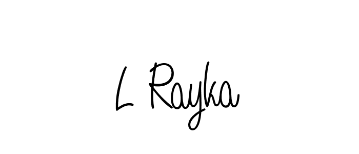 This is the best signature style for the L Rayka name. Also you like these signature font (Angelique-Rose-font-FFP). Mix name signature. L Rayka signature style 5 images and pictures png