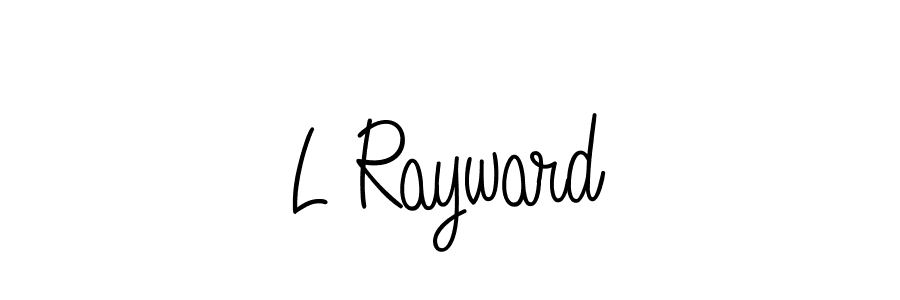 How to make L Rayward name signature. Use Angelique-Rose-font-FFP style for creating short signs online. This is the latest handwritten sign. L Rayward signature style 5 images and pictures png
