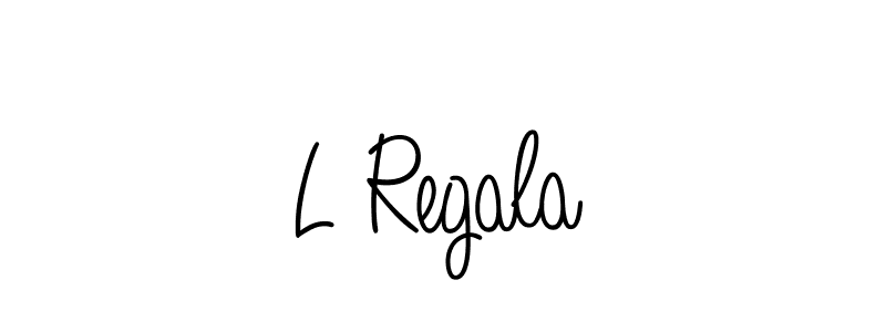 Also we have L Regala name is the best signature style. Create professional handwritten signature collection using Angelique-Rose-font-FFP autograph style. L Regala signature style 5 images and pictures png