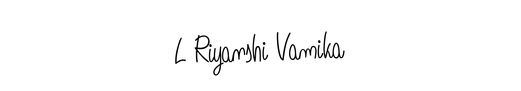 Check out images of Autograph of L Riyanshi Vamika name. Actor L Riyanshi Vamika Signature Style. Angelique-Rose-font-FFP is a professional sign style online. L Riyanshi Vamika signature style 5 images and pictures png