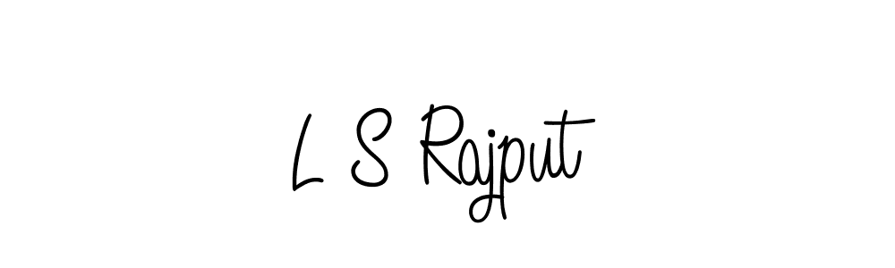 Make a beautiful signature design for name L S Rajput. With this signature (Angelique-Rose-font-FFP) style, you can create a handwritten signature for free. L S Rajput signature style 5 images and pictures png