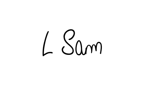 Also we have L Sam name is the best signature style. Create professional handwritten signature collection using Angelique-Rose-font-FFP autograph style. L Sam signature style 5 images and pictures png