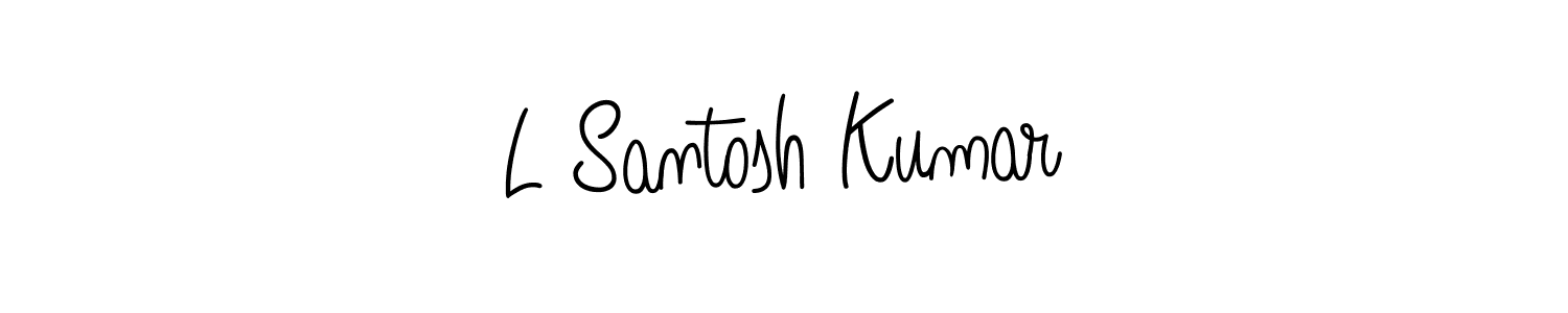 Also You can easily find your signature by using the search form. We will create L Santosh Kumar name handwritten signature images for you free of cost using Angelique-Rose-font-FFP sign style. L Santosh Kumar signature style 5 images and pictures png