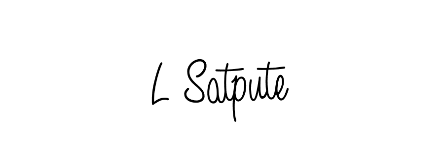 Similarly Angelique-Rose-font-FFP is the best handwritten signature design. Signature creator online .You can use it as an online autograph creator for name L Satpute. L Satpute signature style 5 images and pictures png