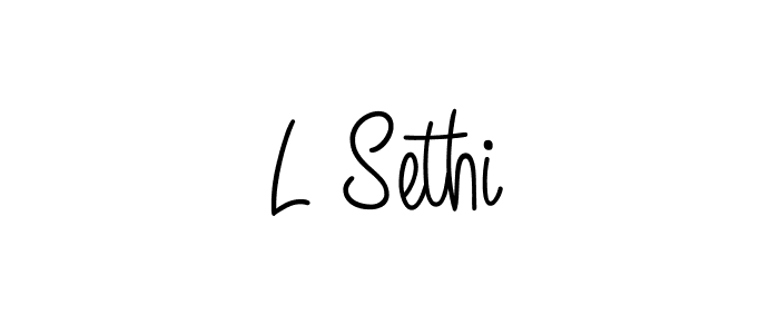 How to make L Sethi signature? Angelique-Rose-font-FFP is a professional autograph style. Create handwritten signature for L Sethi name. L Sethi signature style 5 images and pictures png