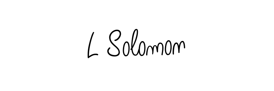 Once you've used our free online signature maker to create your best signature Angelique-Rose-font-FFP style, it's time to enjoy all of the benefits that L Solomon name signing documents. L Solomon signature style 5 images and pictures png