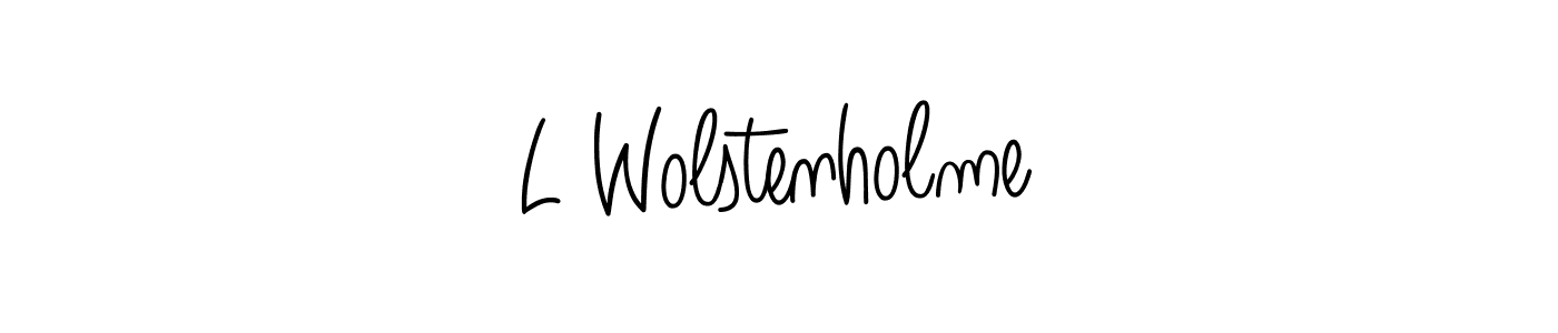 How to make L Wolstenholme signature? Angelique-Rose-font-FFP is a professional autograph style. Create handwritten signature for L Wolstenholme name. L Wolstenholme signature style 5 images and pictures png