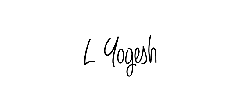 Also we have L Yogesh name is the best signature style. Create professional handwritten signature collection using Angelique-Rose-font-FFP autograph style. L Yogesh signature style 5 images and pictures png