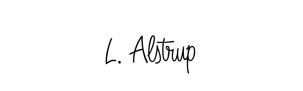 Create a beautiful signature design for name L. Alstrup. With this signature (Angelique-Rose-font-FFP) fonts, you can make a handwritten signature for free. L. Alstrup signature style 5 images and pictures png