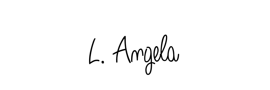 Use a signature maker to create a handwritten signature online. With this signature software, you can design (Angelique-Rose-font-FFP) your own signature for name L. Angela. L. Angela signature style 5 images and pictures png