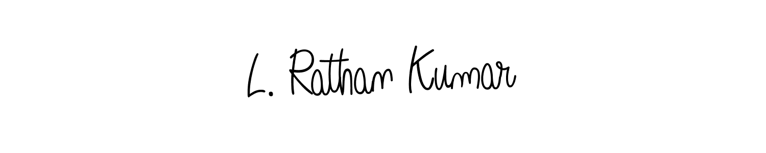 How to make L. Rathan Kumar name signature. Use Angelique-Rose-font-FFP style for creating short signs online. This is the latest handwritten sign. L. Rathan Kumar signature style 5 images and pictures png