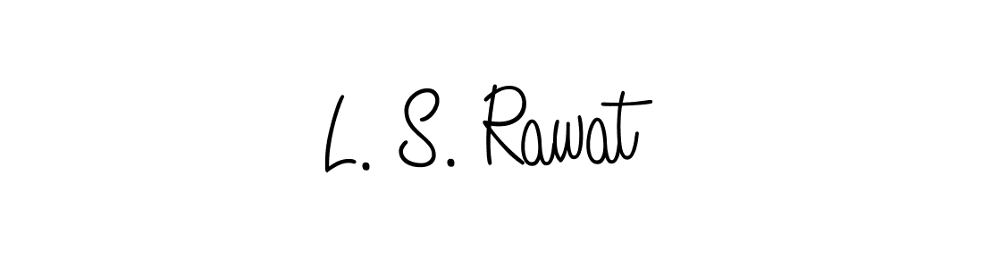 The best way (Angelique-Rose-font-FFP) to make a short signature is to pick only two or three words in your name. The name L. S. Rawat include a total of six letters. For converting this name. L. S. Rawat signature style 5 images and pictures png