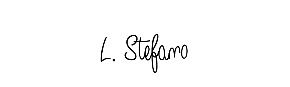 Create a beautiful signature design for name L. Stefano. With this signature (Angelique-Rose-font-FFP) fonts, you can make a handwritten signature for free. L. Stefano signature style 5 images and pictures png