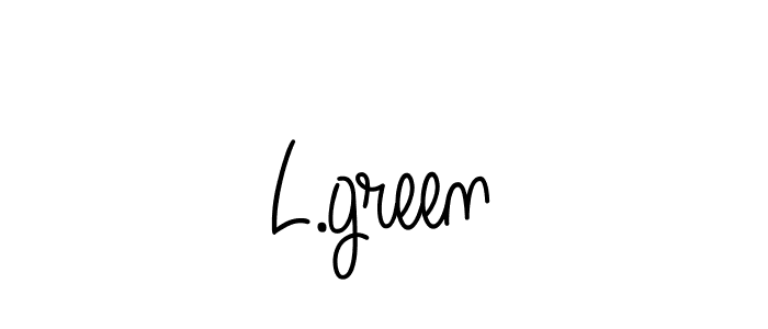How to make L.green name signature. Use Angelique-Rose-font-FFP style for creating short signs online. This is the latest handwritten sign. L.green signature style 5 images and pictures png