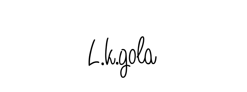 Check out images of Autograph of L.k.gola name. Actor L.k.gola Signature Style. Angelique-Rose-font-FFP is a professional sign style online. L.k.gola signature style 5 images and pictures png