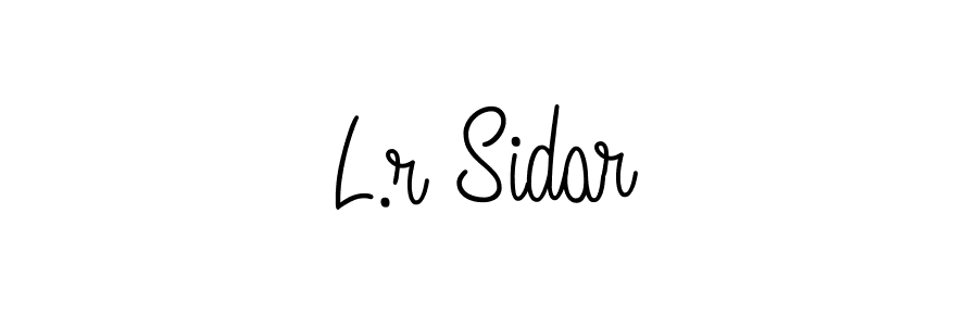 How to make L.r Sidar signature? Angelique-Rose-font-FFP is a professional autograph style. Create handwritten signature for L.r Sidar name. L.r Sidar signature style 5 images and pictures png