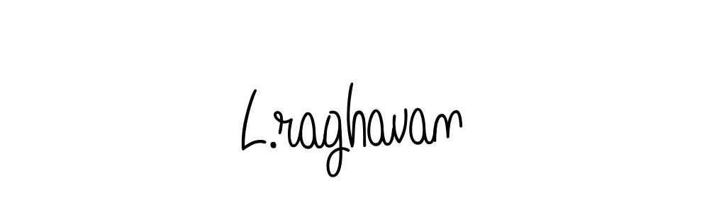 Use a signature maker to create a handwritten signature online. With this signature software, you can design (Angelique-Rose-font-FFP) your own signature for name L.raghavan. L.raghavan signature style 5 images and pictures png