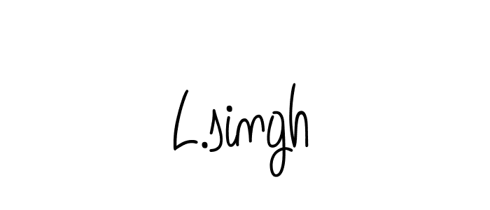 Create a beautiful signature design for name L.singh. With this signature (Angelique-Rose-font-FFP) fonts, you can make a handwritten signature for free. L.singh signature style 5 images and pictures png